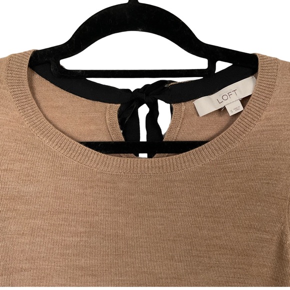 LOFT Camel Color 3/4 Sleeve Sweeter - Picture 5 of 7